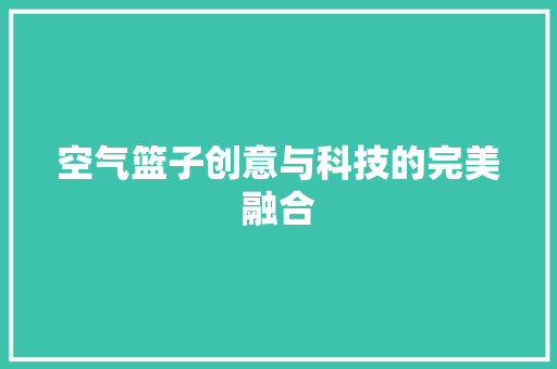 空气篮子创意与科技的完美融合 冰箱