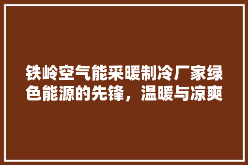 铁岭空气能采暖制冷厂家绿色能源的先锋，温暖与凉爽的守护者 贴膜
