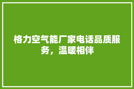格力空气能厂家电话品质服务，温暖相伴 旧房改造