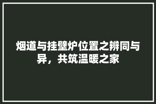 烟道与挂壁炉位置之辨同与异，共筑温暖之家 局部翻新