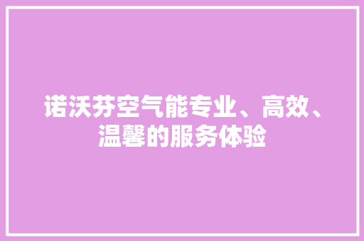 诺沃芬空气能专业、高效、温馨的服务体验 灯具安装