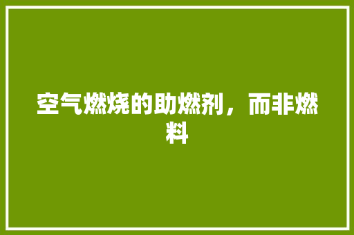 空气燃烧的助燃剂,而非燃料 装修设计 空气燃烧的助燃剂,而非燃料 装修设计