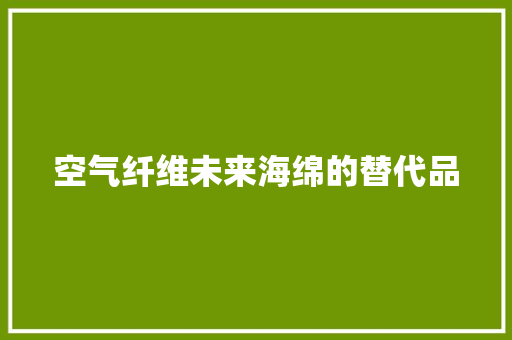 空气纤维未来海绵的替代品 热水器 空气纤维未来海绵的替代品 热水器