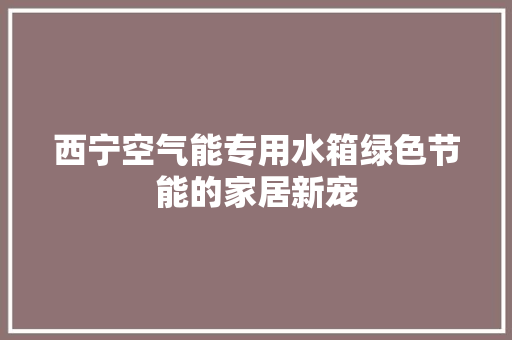 西宁空气能专用水箱绿色节能的家居新宠 空调