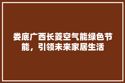 娄底广西长菱空气能绿色节能，引领未来家居生活 家居维修