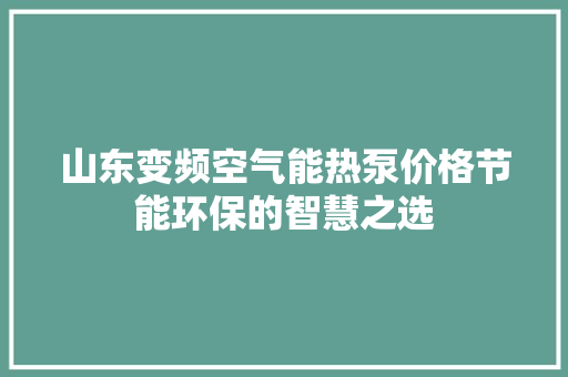 山东变频空气能热泵价格节能环保的智慧之选 洗衣机