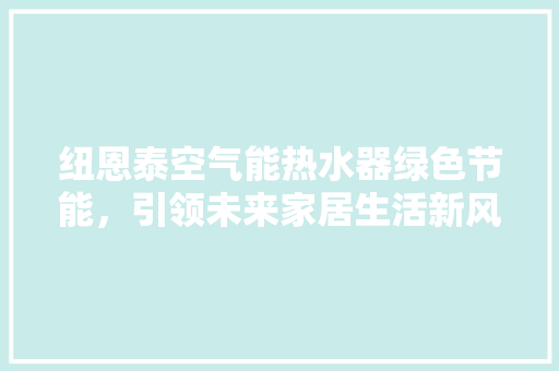 纽恩泰空气能热水器绿色节能，引领未来家居生活新风尚 洗衣机